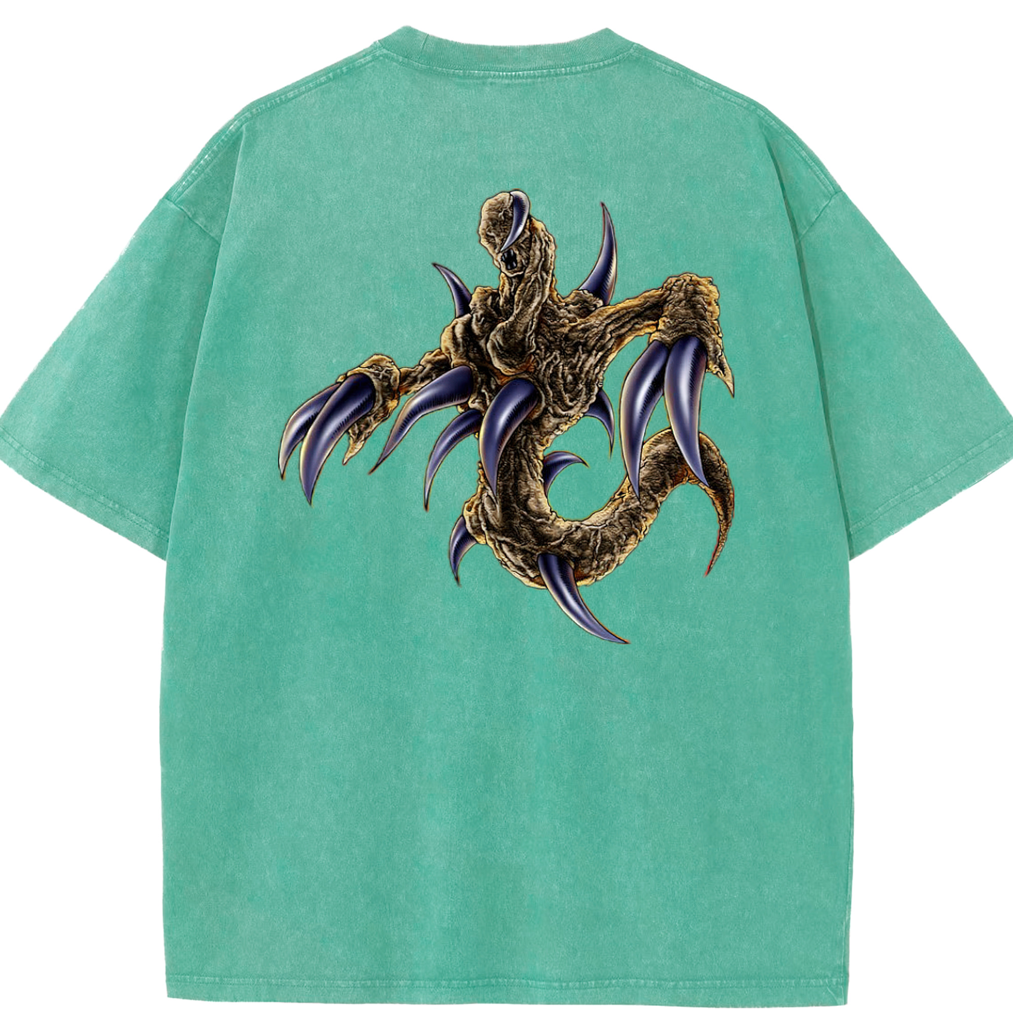 （画像用） 遊☆戯☆王 Yu-Gi-Oh! 綿100% ヴィンテージ風 半袖Tシャツ（背面プリント）